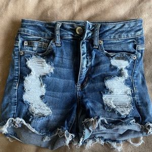 High waisted American Eagle jean shorts